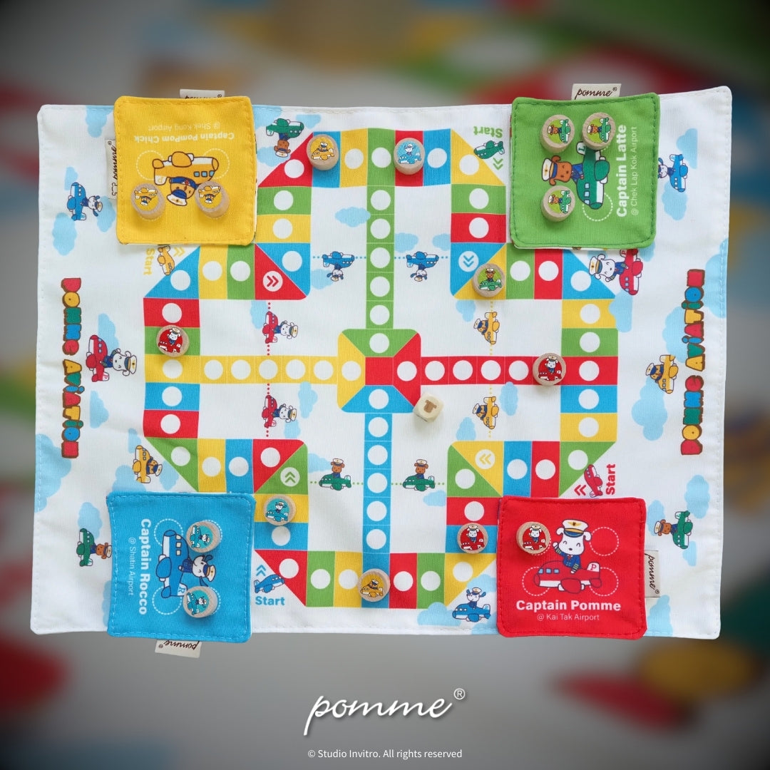 Pomme Aviation Ludo and Coaster Set