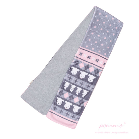 Scarf - Pomme Classic Pattern Pink