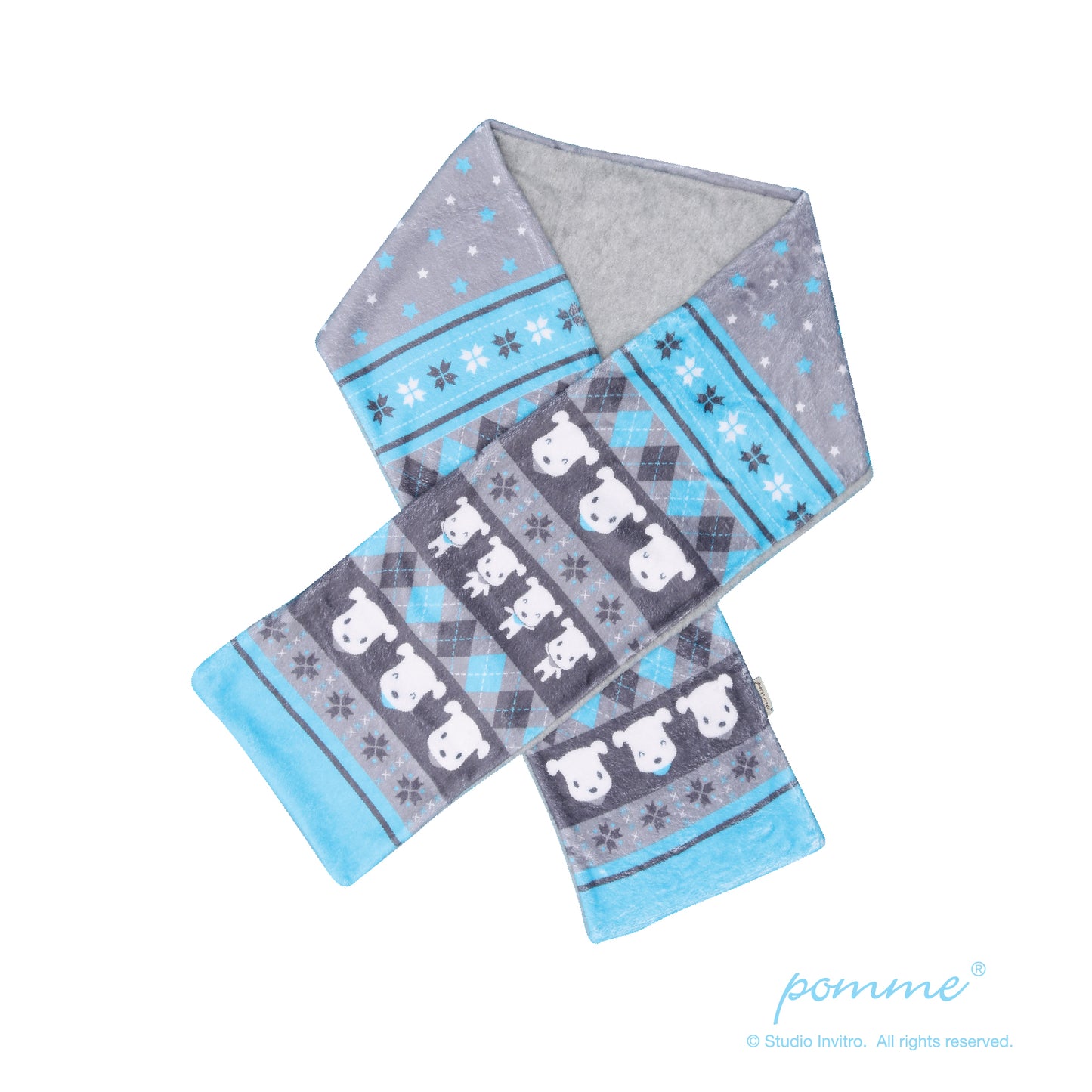 Scarf - Pomme Classic Pattern Pink