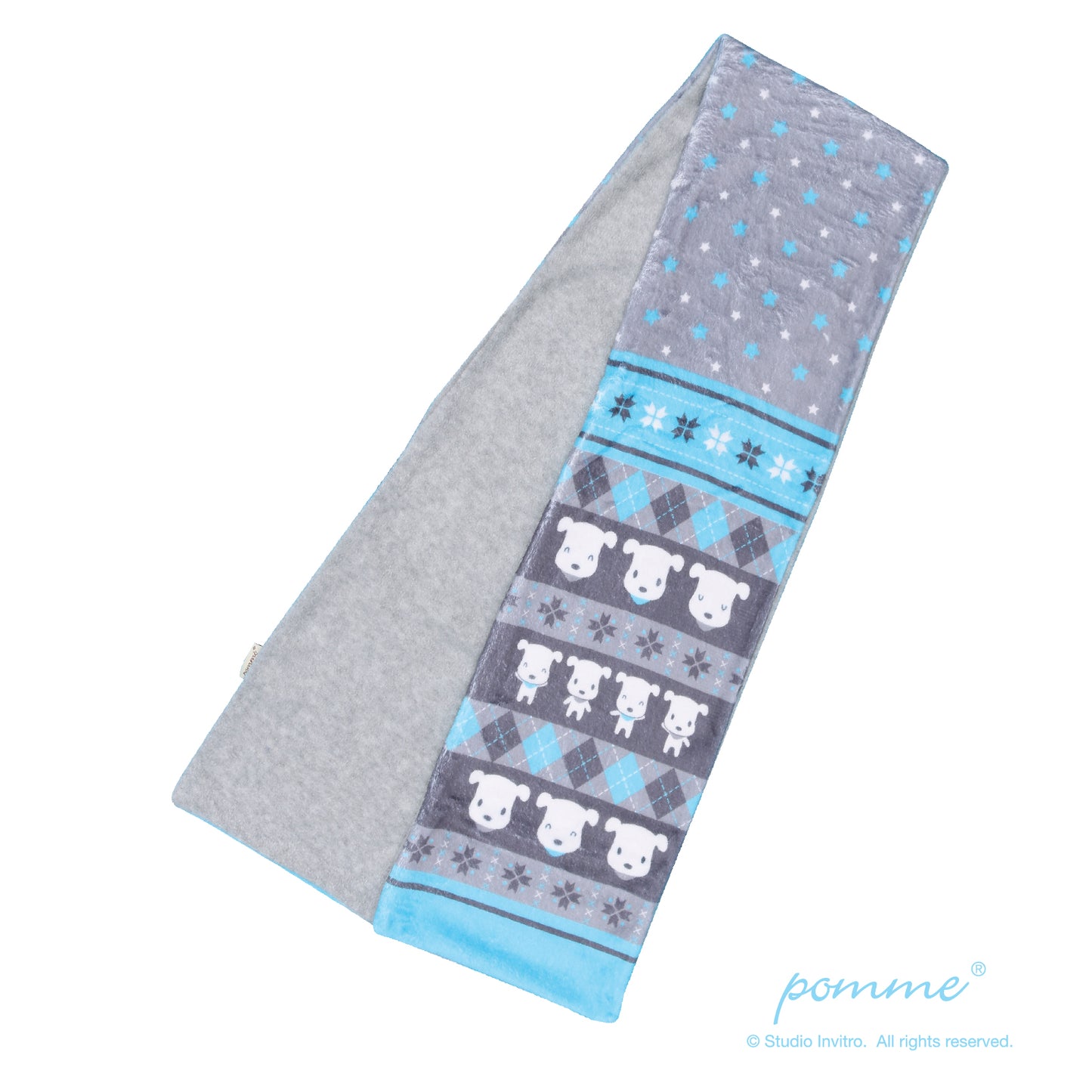 Scarf - Pomme Classic Pattern Blue