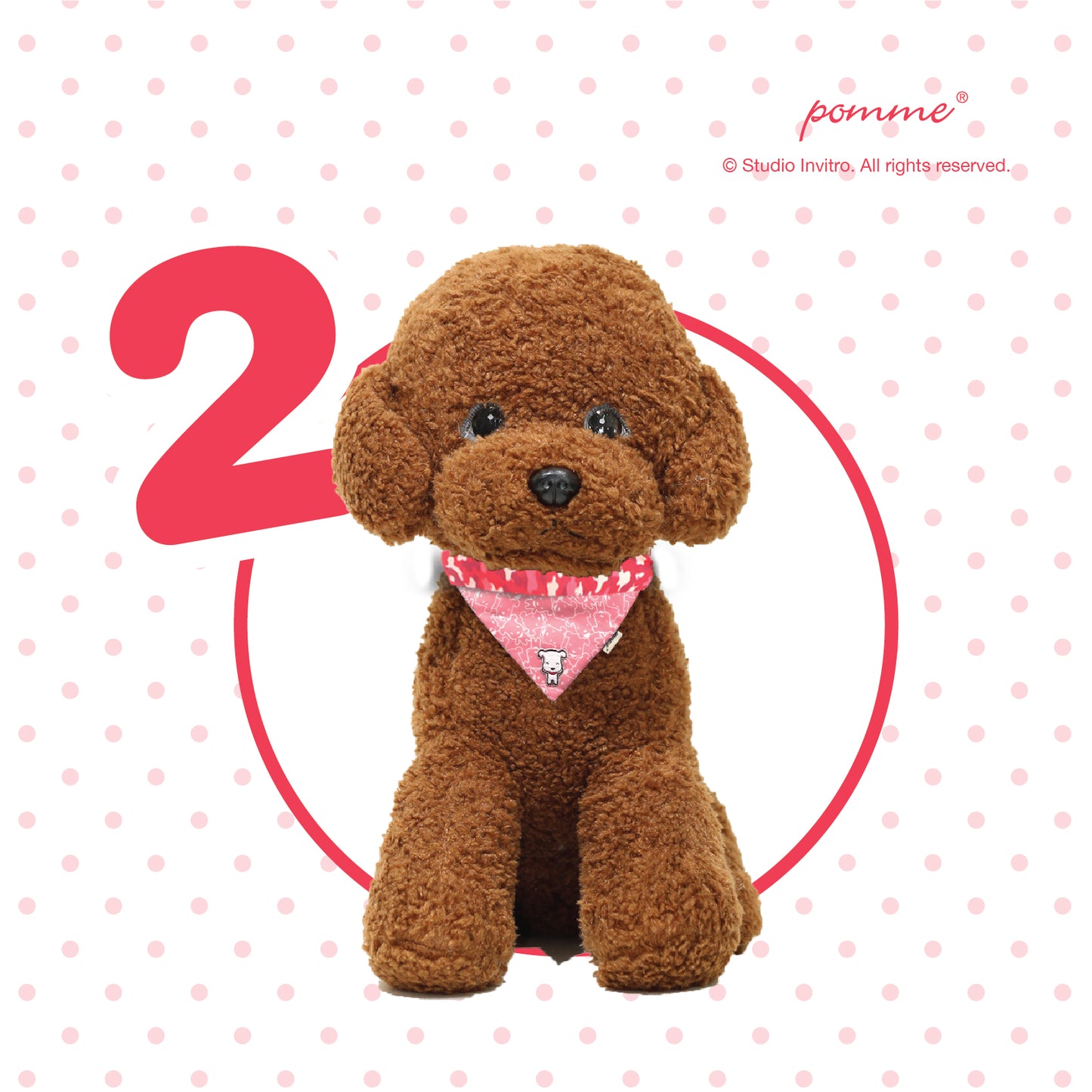 Pomme Genki Bandana - Pomme Camouflage Pink