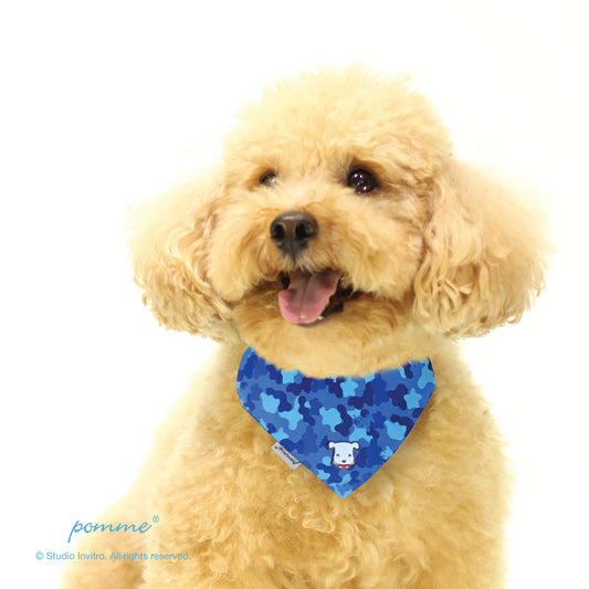 Pomme Genki Bandana - Pomme Camouflage Blue