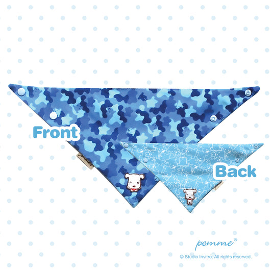 Pomme Genki Bandana - Pomme Camouflage Blue