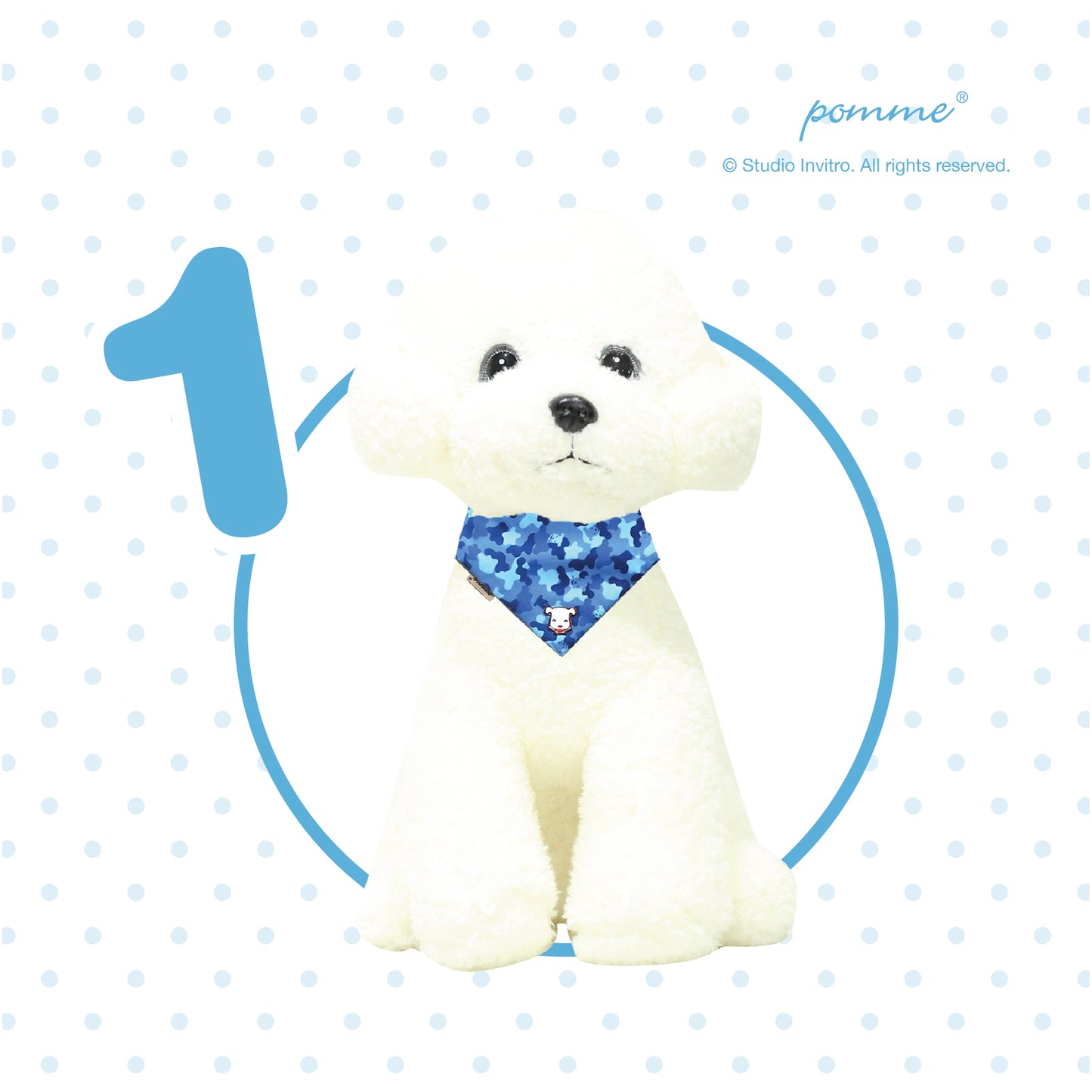 Pomme Genki Bandana - Pomme Camouflage Blue
