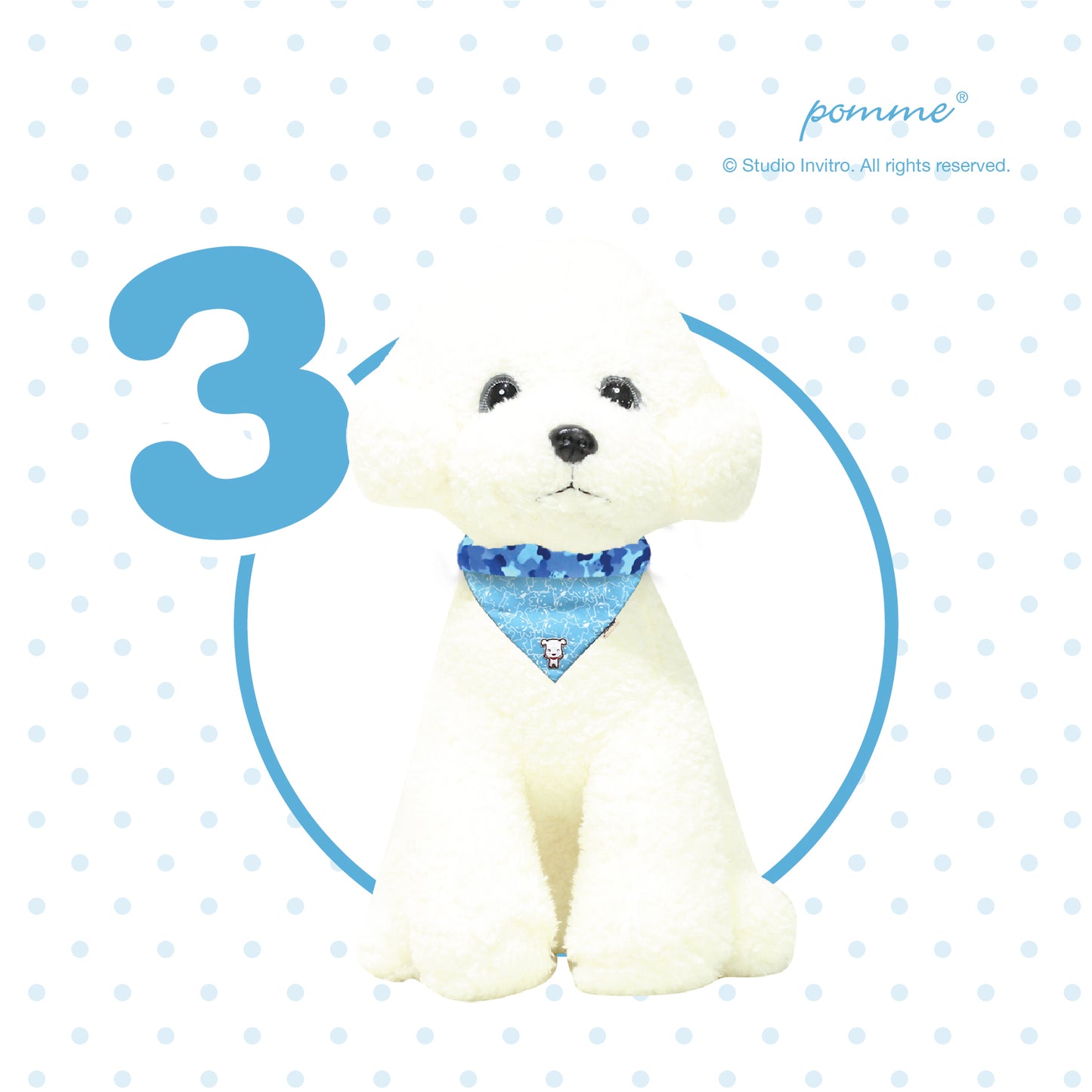 Pomme Genki Bandana - Pomme Camouflage Blue