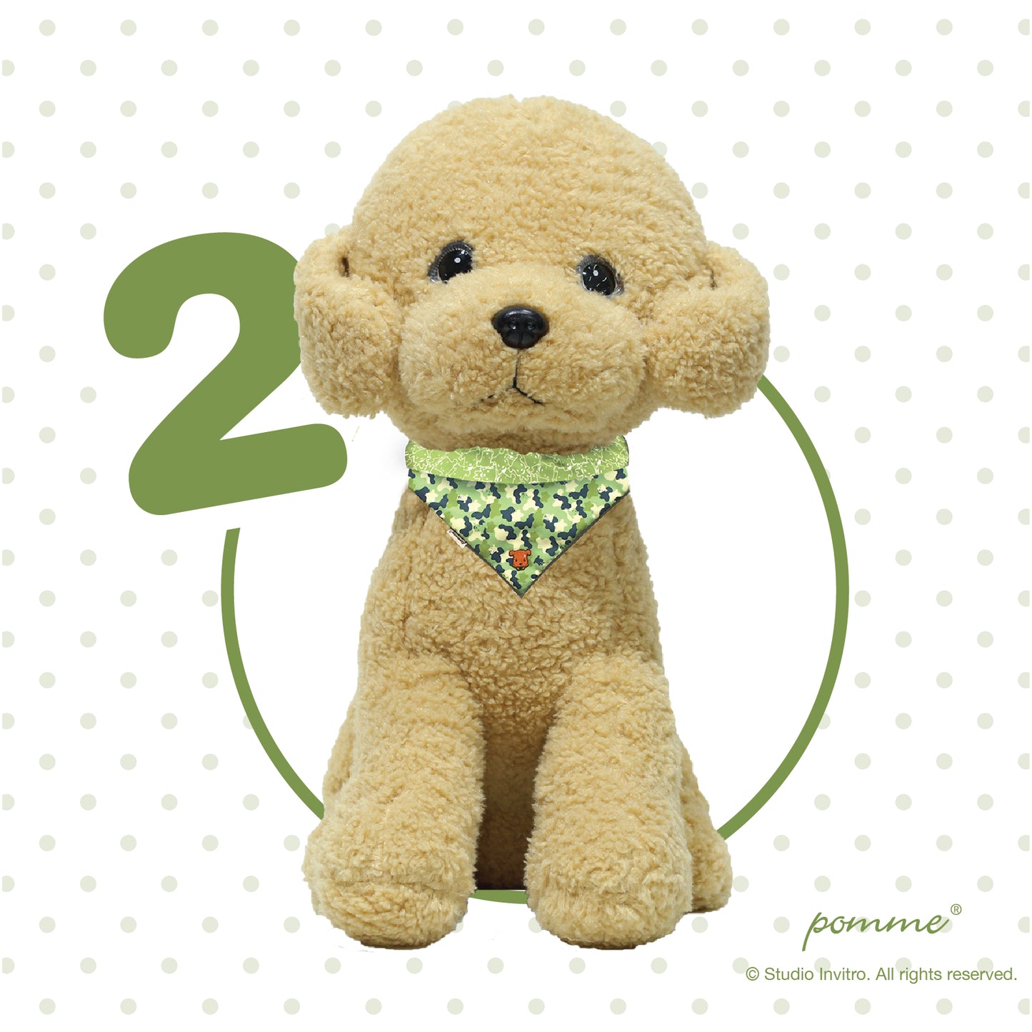 Pomme Genki Bandana - Latte Camouflage Mosses