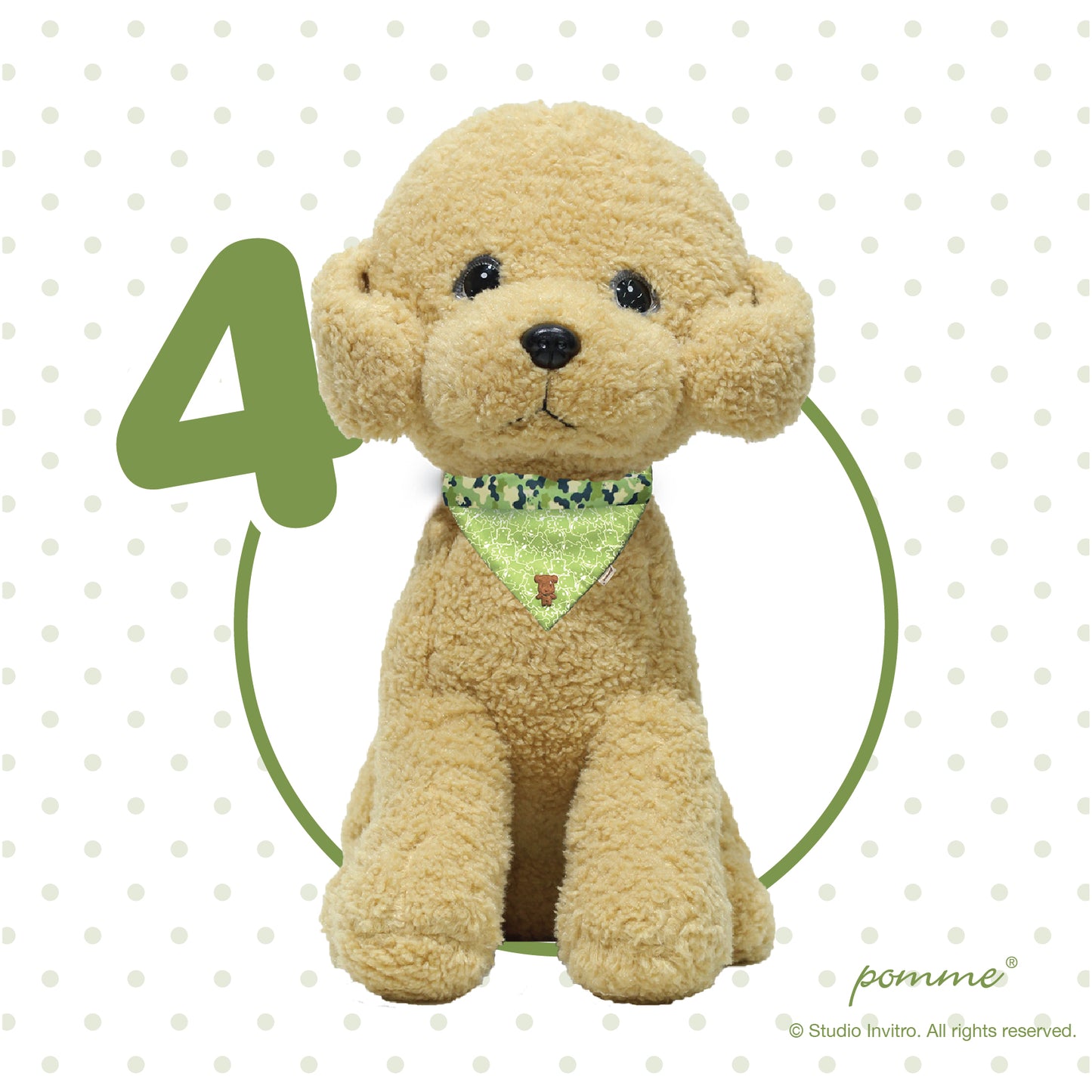 Pomme Genki Bandana - Latte Camouflage Mosses