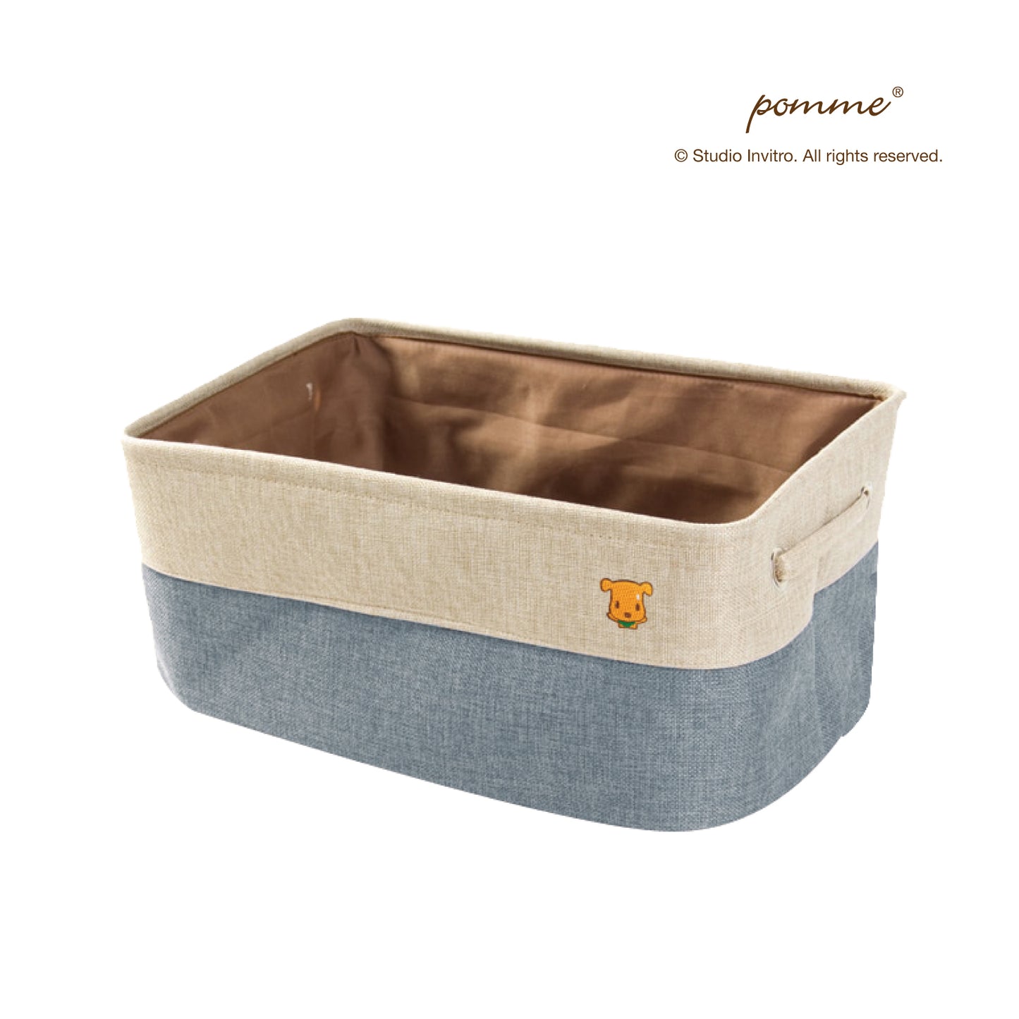 Linen Soft Box Half - Blue