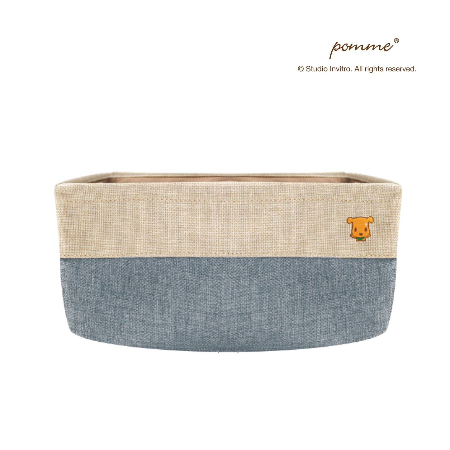 Linen Soft Box Half - Blue