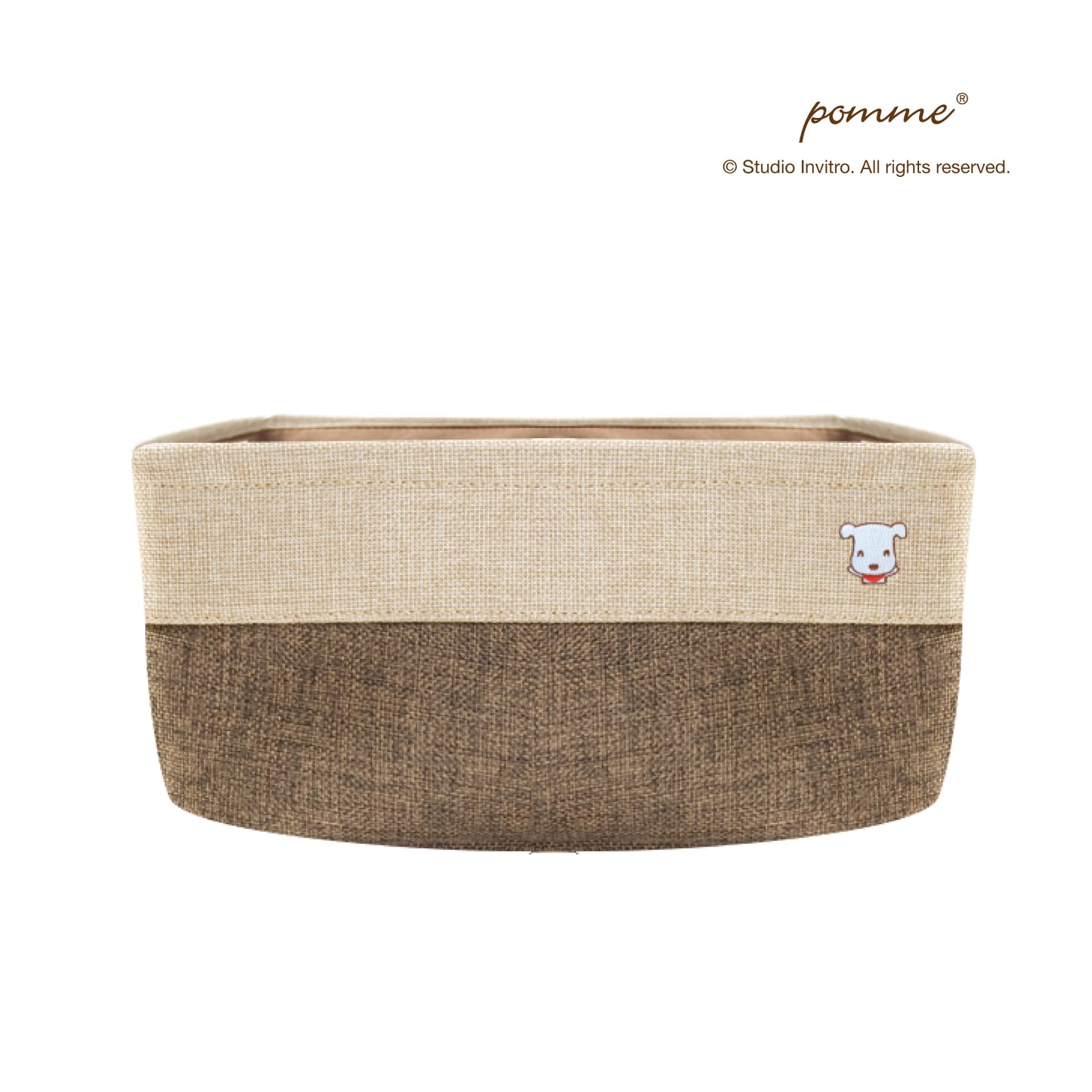 Linen Soft Box Half - Brown