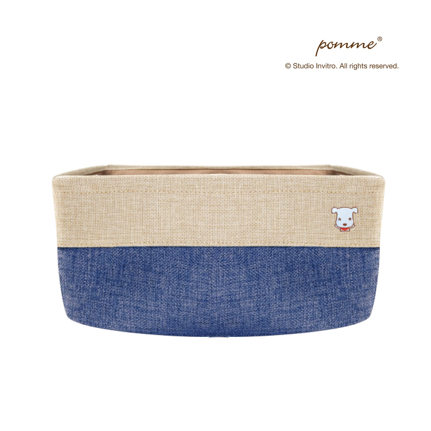 Linen Soft Box Half - Navy