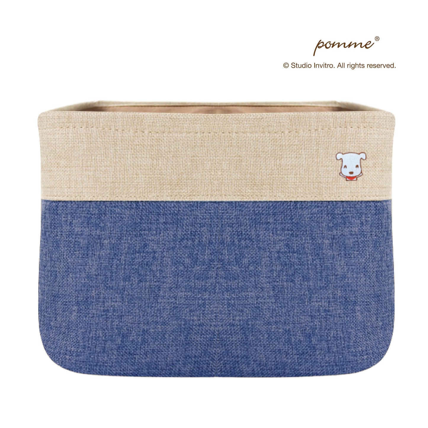 Linen Soft Box Grande - Navy