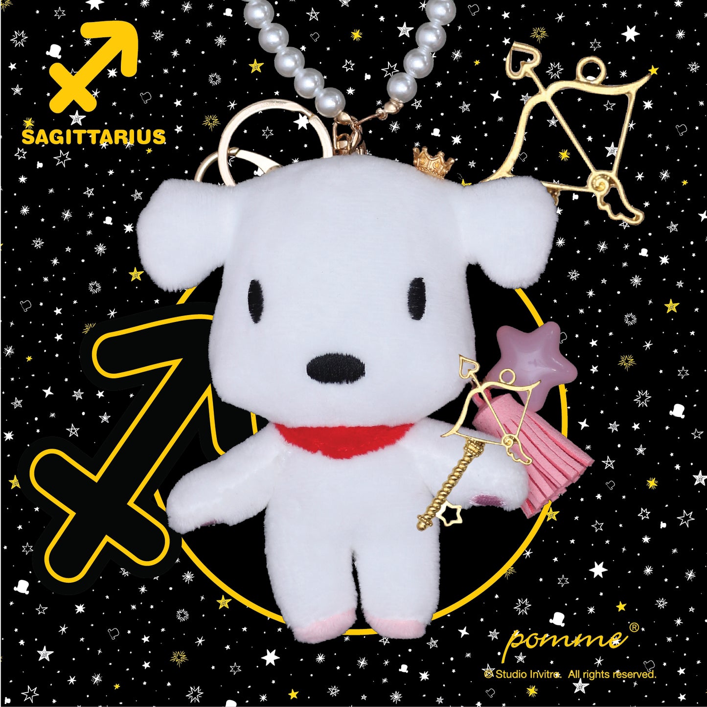 Sagittarius Latte - Pearl Charm 12cm