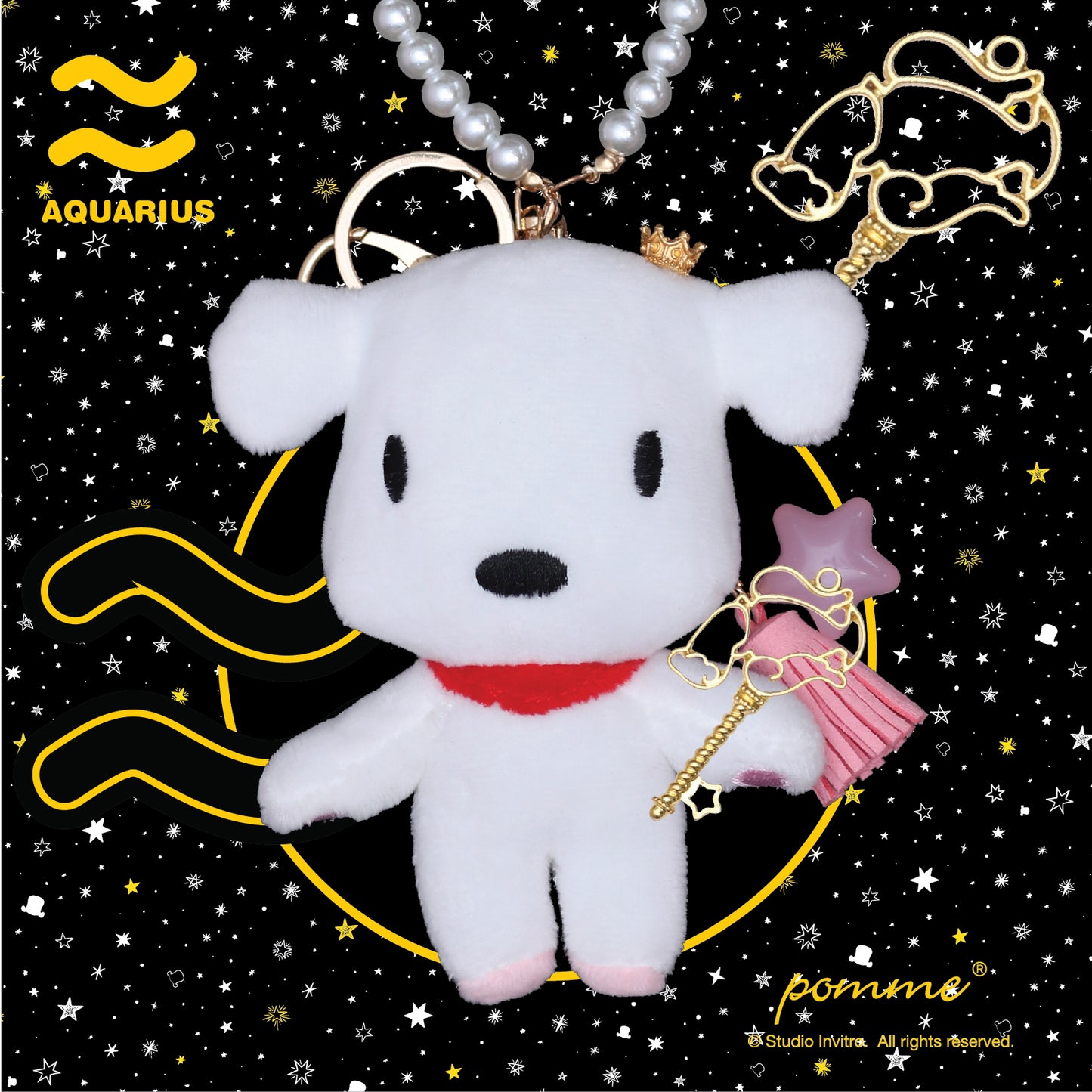 Aquarius Pomme - Pearl Charm 12cm