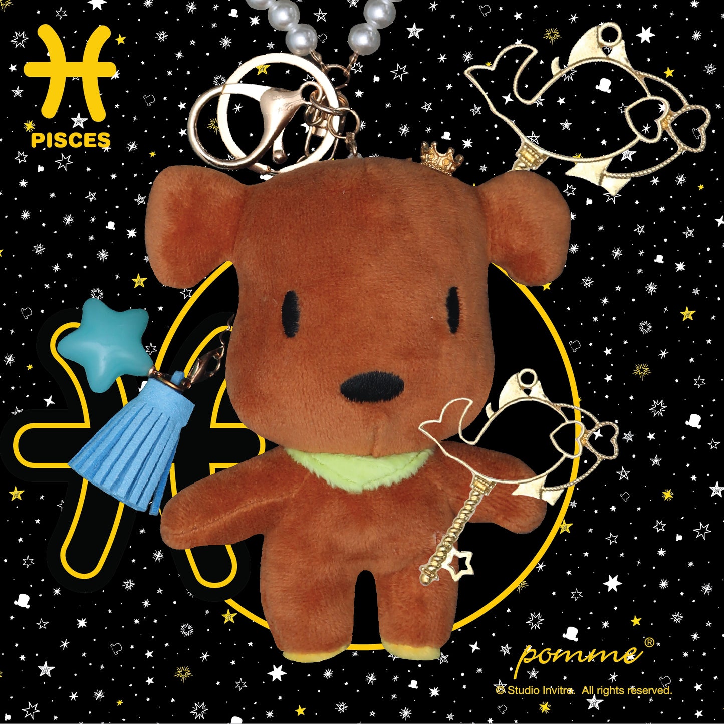 Pisces Latte - Pearl Charm 12cm