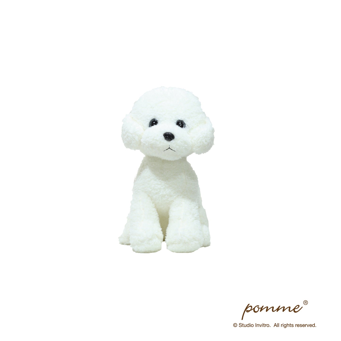 Poodle Plush M - Creamy