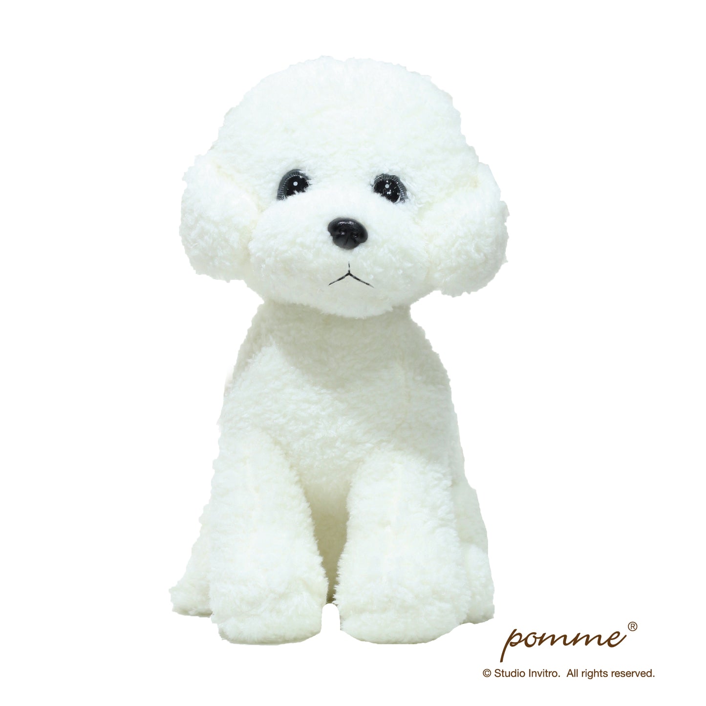 Poodle Plush L - Creamy