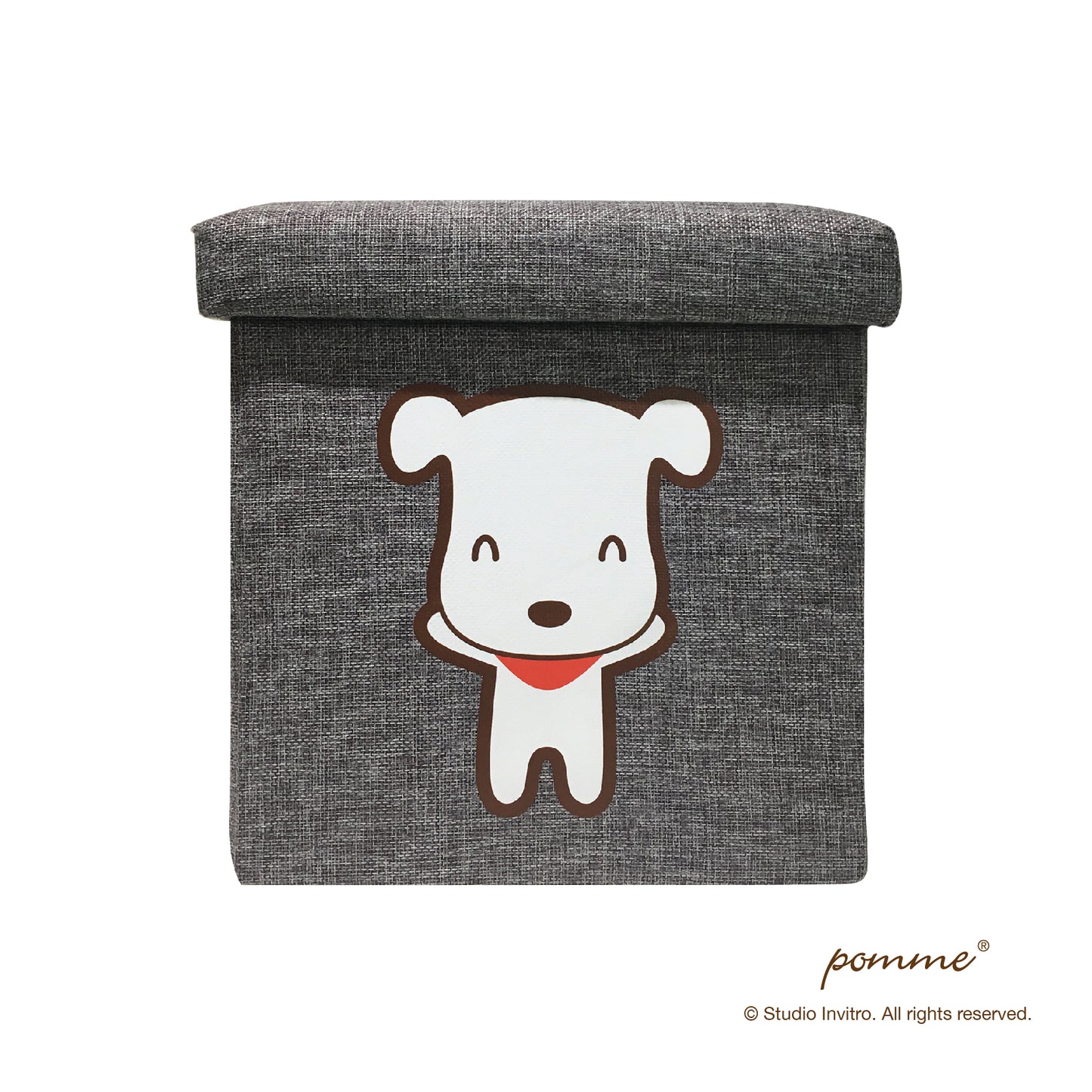 Storage Stool S Grey - Pomme