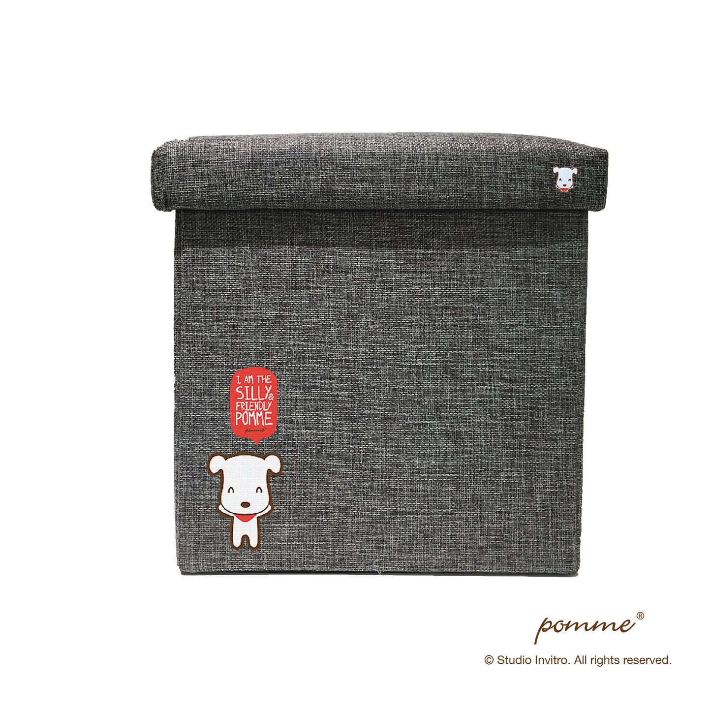 Storage Stool S Grey - Pomme