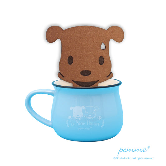 PommeCeramics Mug - La meme histoire - Baby Blue