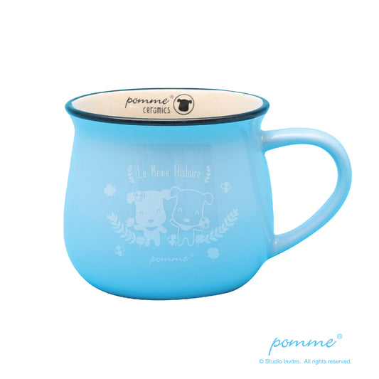 PommeCeramics Mug - La meme histoire - Baby Blue
