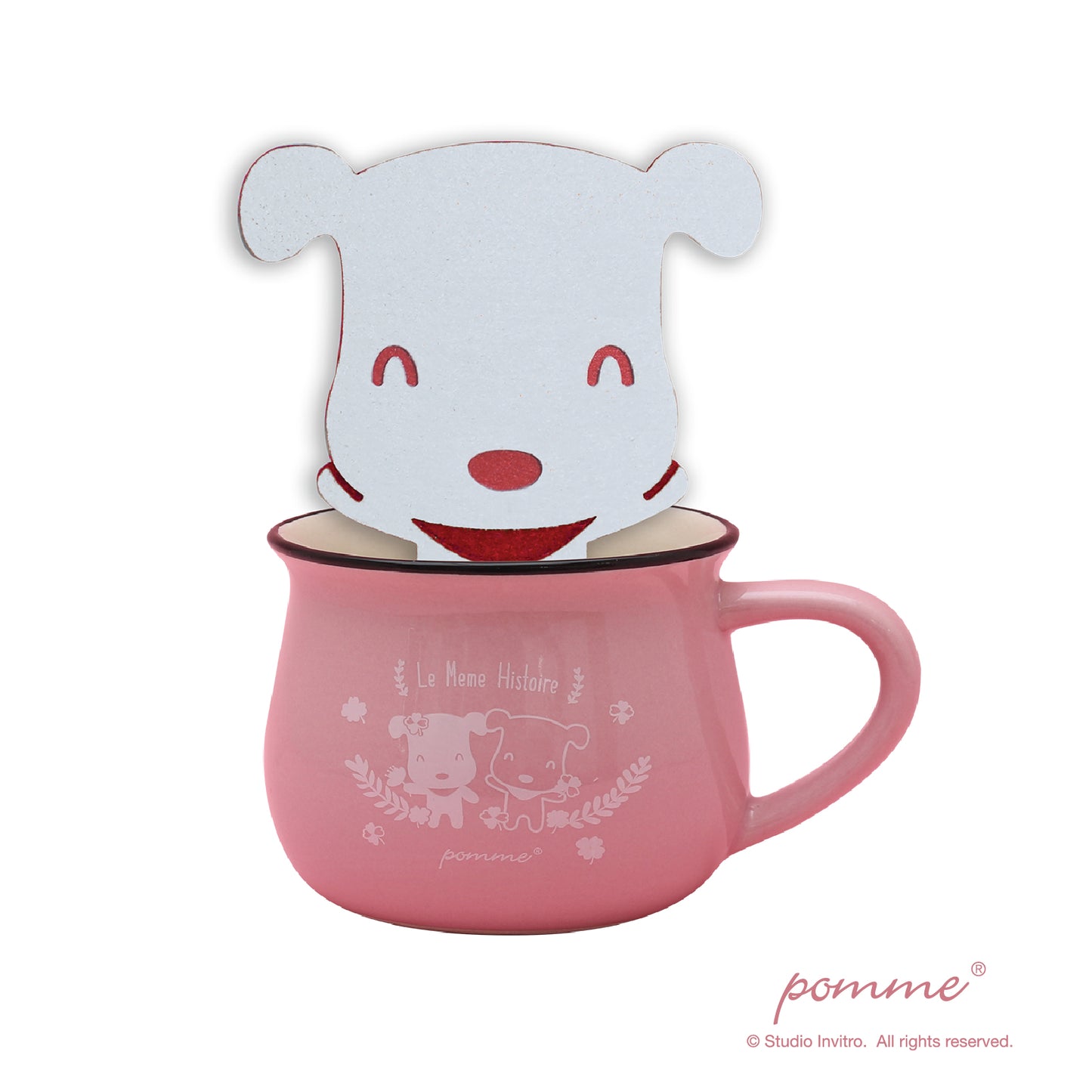 PommeCeramics Mug - La meme histoire - Pink