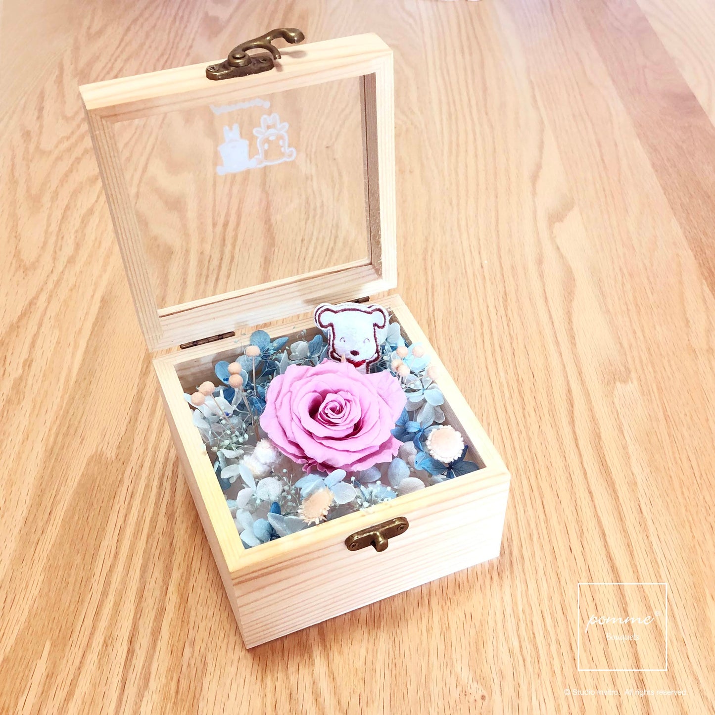 Japan Preserved Bouquet Box - The Sweet Taffy Pink