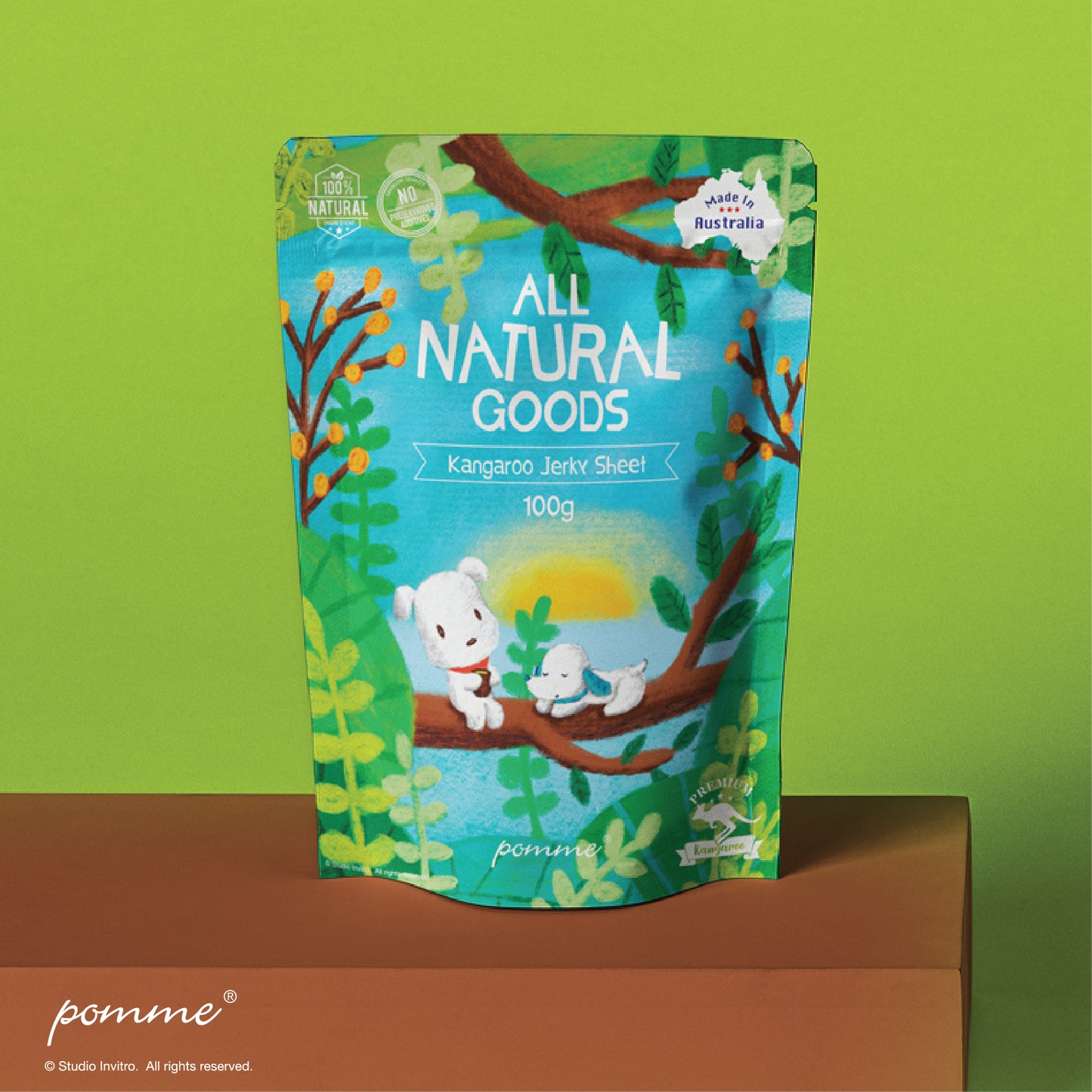 All Natural Kangaroo Jerky Sheet 100g