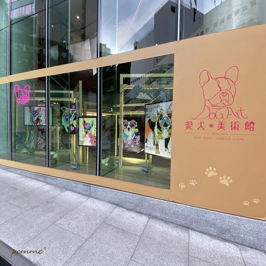 和狗狗去看拼貼藝術展