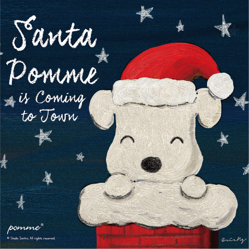 ♬Santa Pomme is coming to town~♬