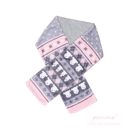 Scarf - Pomme Classic Pattern Pink