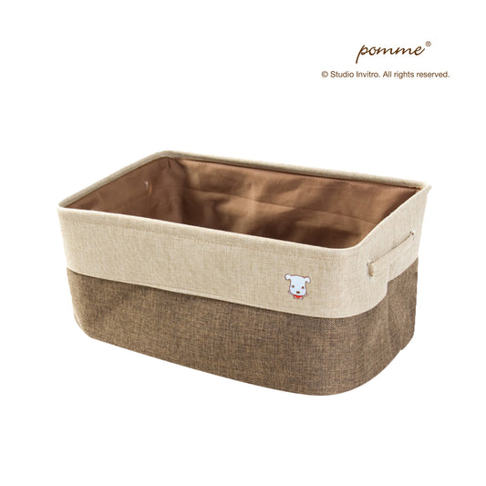 Linen Soft Box Half - Brown