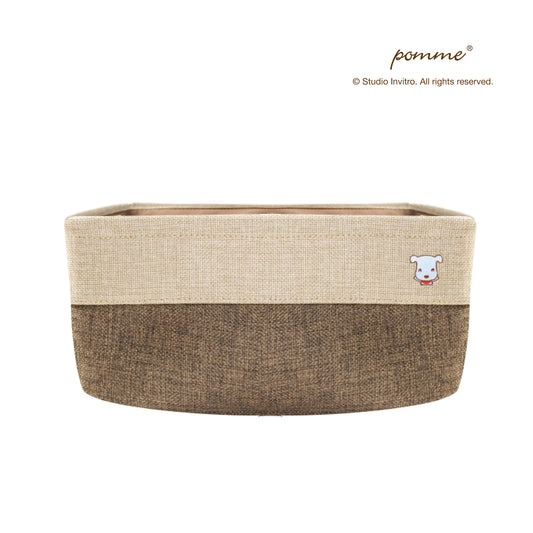 Linen Soft Box Half - Brown