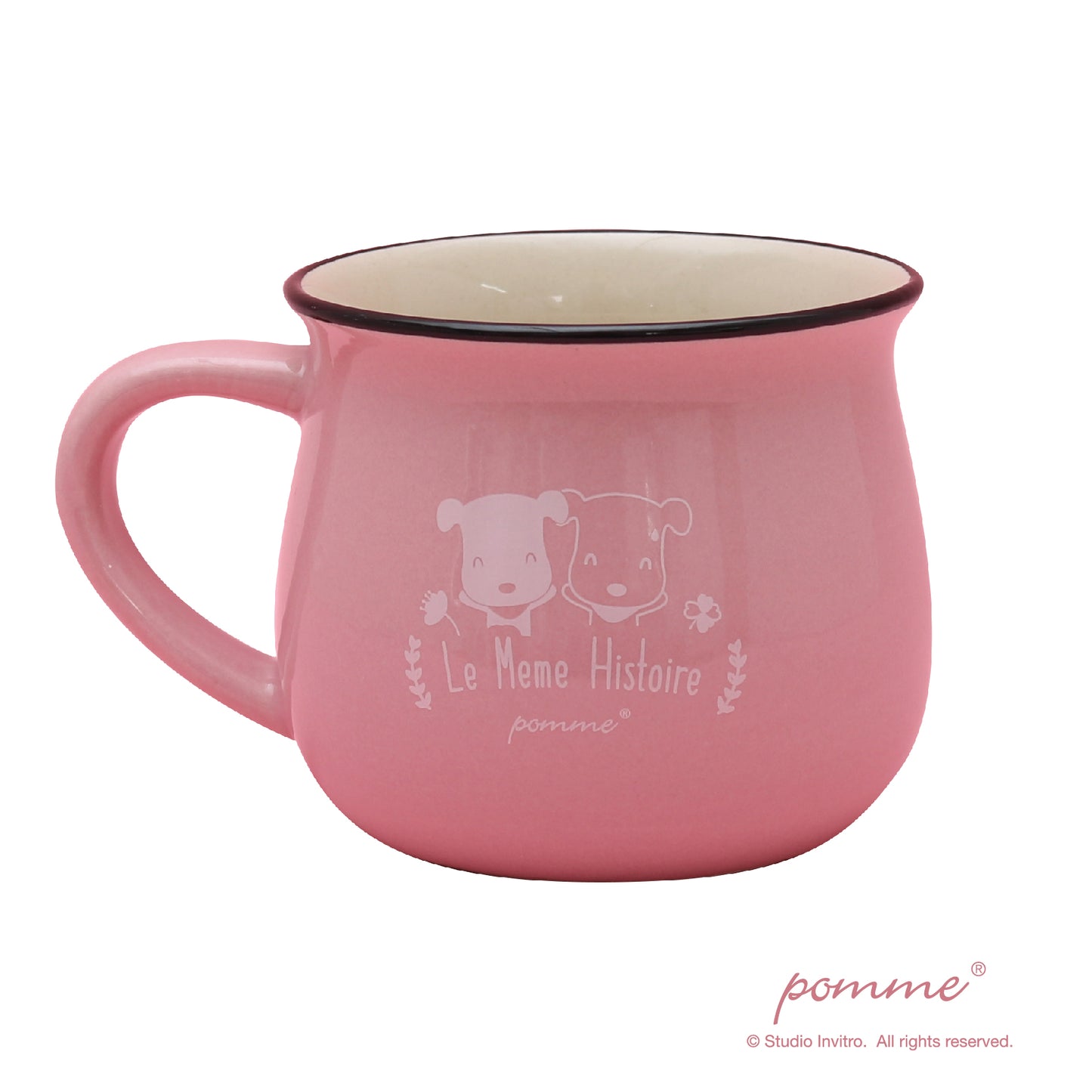 PommeCeramics Mug - La meme histoire - Pink