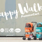 PommeCart HappyWalker Polka Dot Orange - Latte